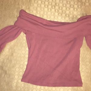 Off shoulder crop top